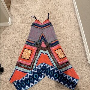 Colorful Geometric Maxi Dress